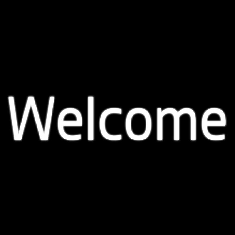 Cursive Welcome Neonreclame