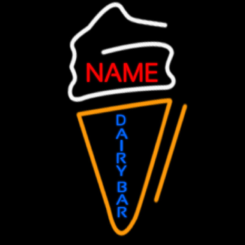 Custom Dairy Bar Neonreclame