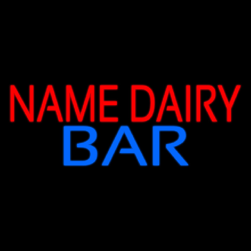 Custom Dairy Bar Neonreclame