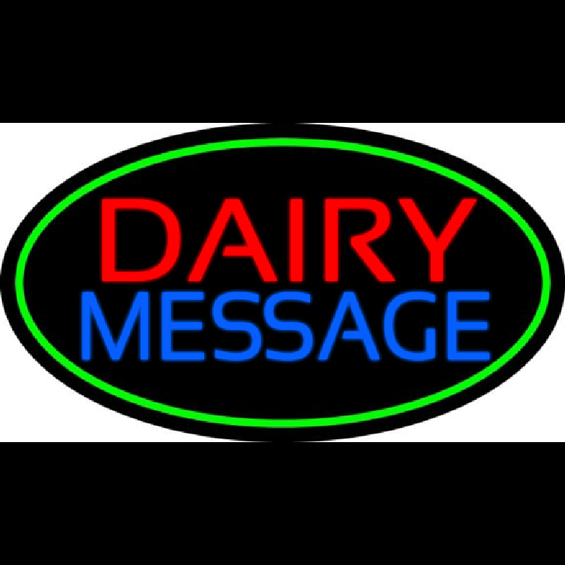 Custom Dairy Neonreclame