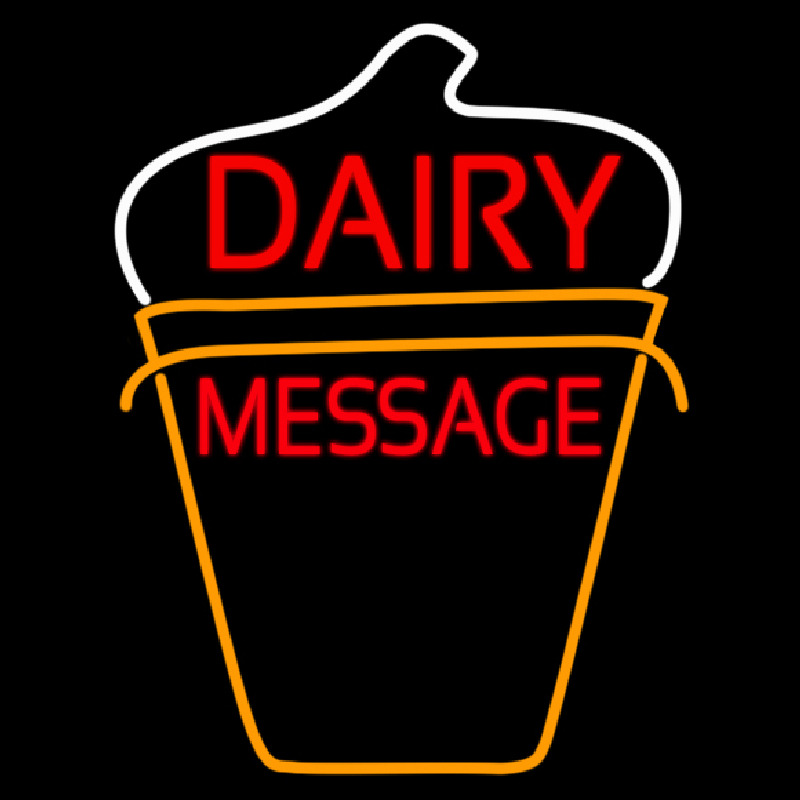 Custom Dairy On Logo Neonreclame