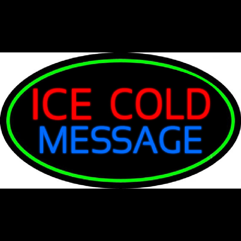 Custom Ice Cold Cold Drinks Neonreclame