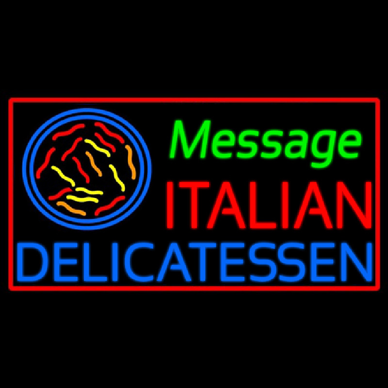 Custom Italian Delicatessen Neonreclame