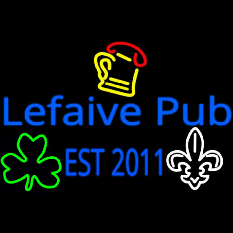 Custom Lefaive Pub Est 2011 Neonreclame