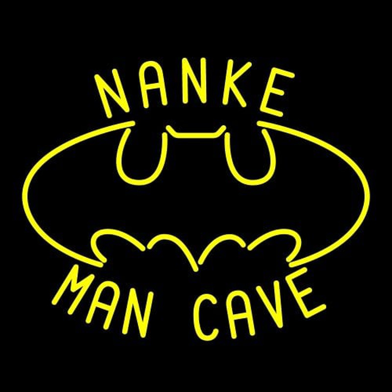 Custom Nanke Mancave Bat Neonreclame