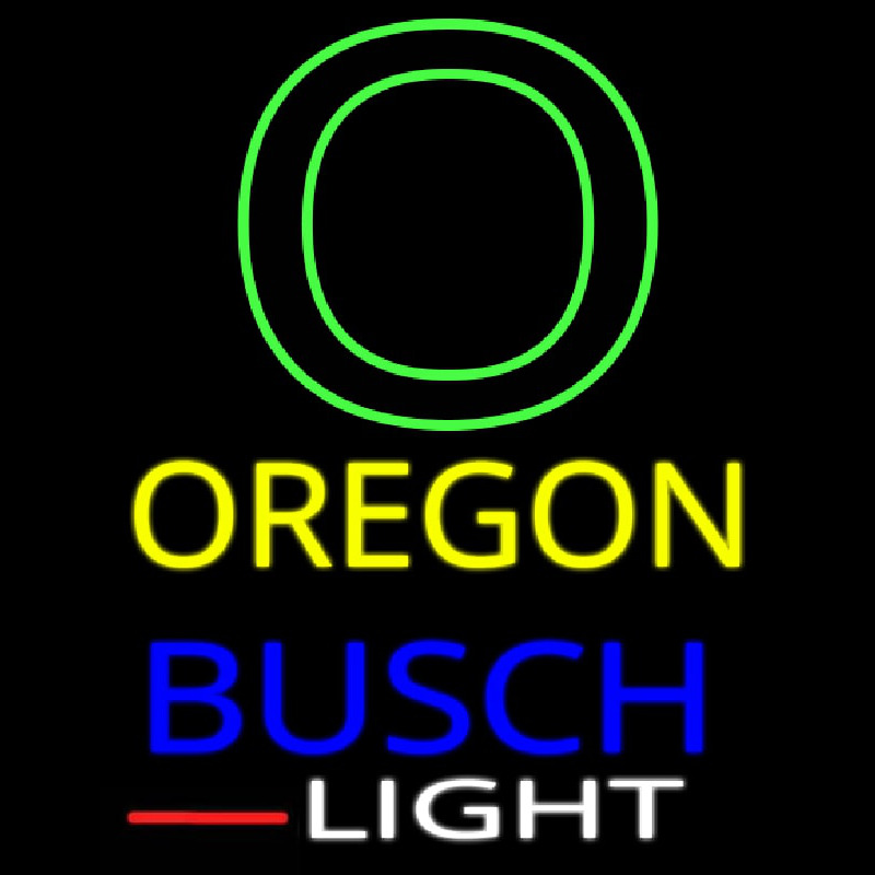 Custom Oregon Wings With Busch Light Real Neon Glass Tube Neonreclame
