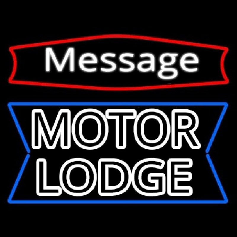 Custom Personalized Motor Lodge Neonreclame