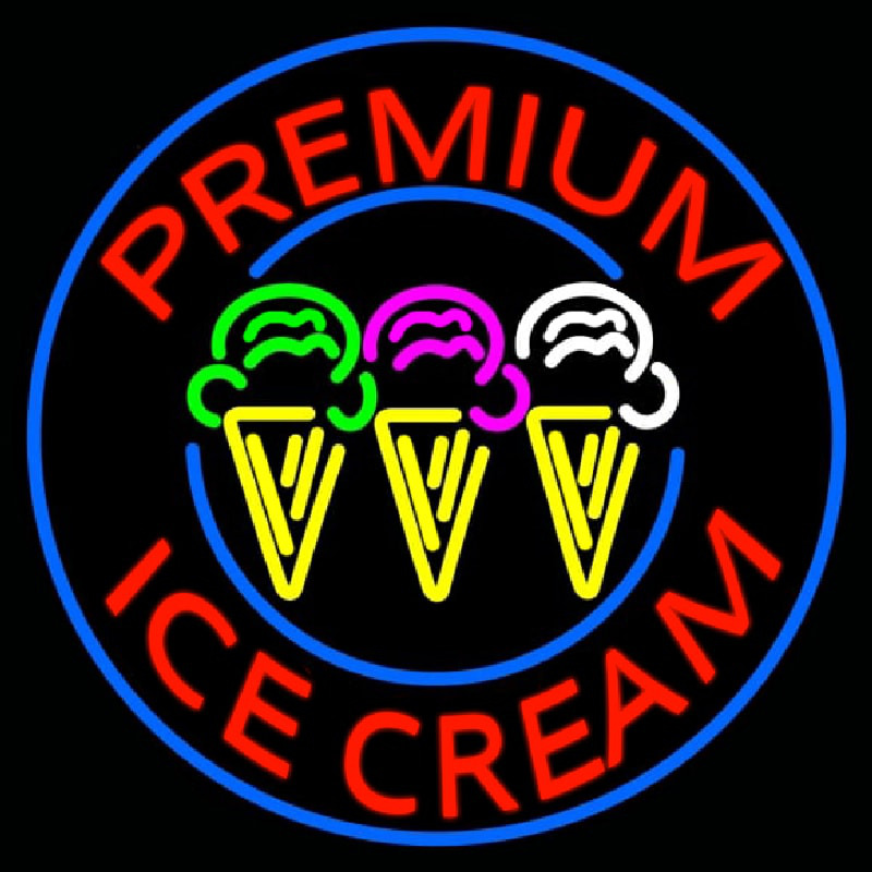 Custom Premium Ice Cream Neonreclame