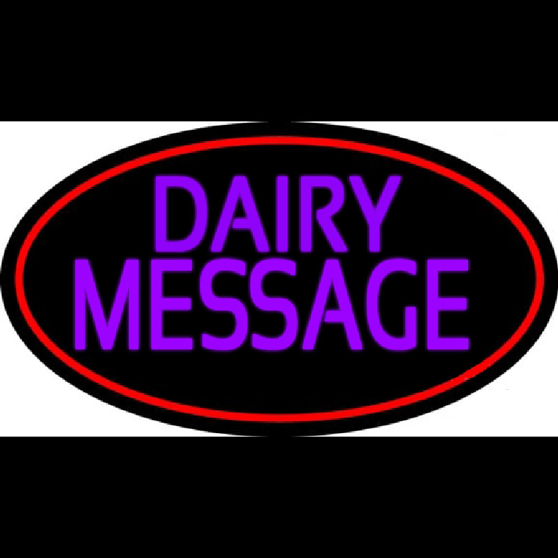 Custom Purple Dairy Neonreclame