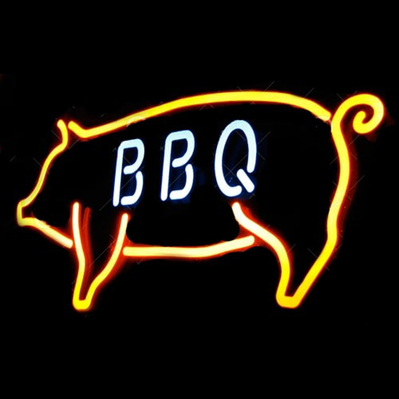 Custom Red Bbq Neonreclame