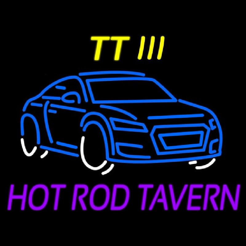 Custom Tt 3 Hot Rod Tavern Car Logo 1 Neonreclame