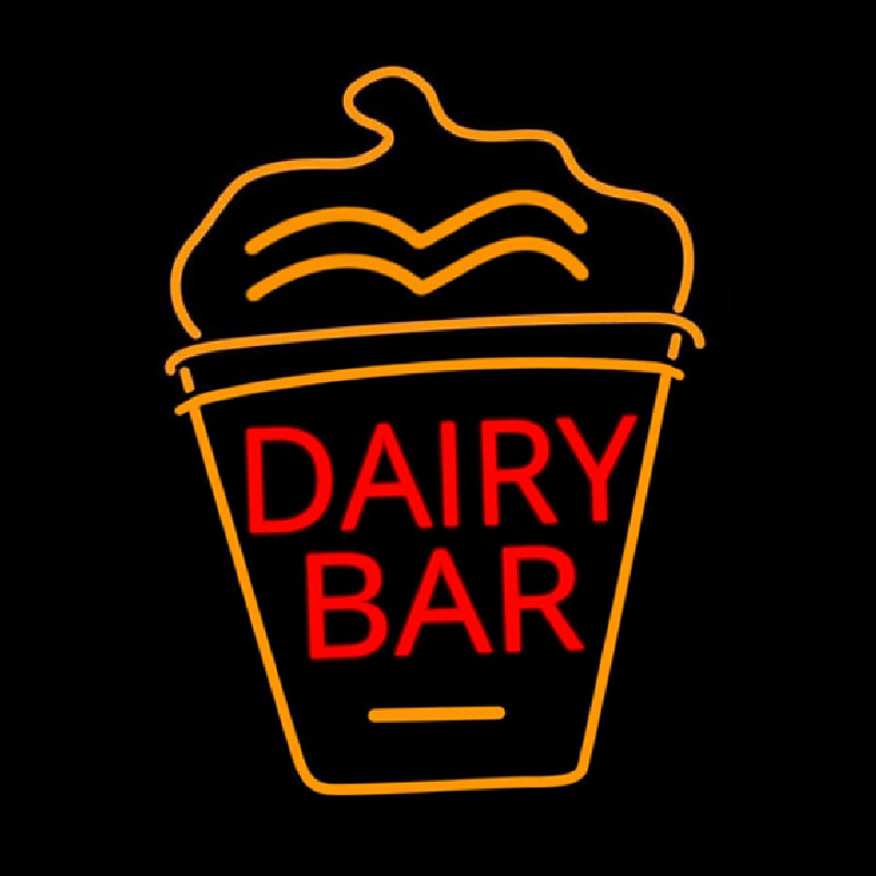 Dairy Bar With Logo Neonreclame