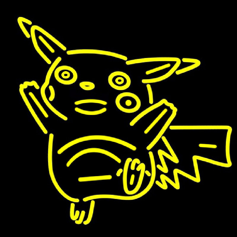 Dancing Pikachu Neonreclame
