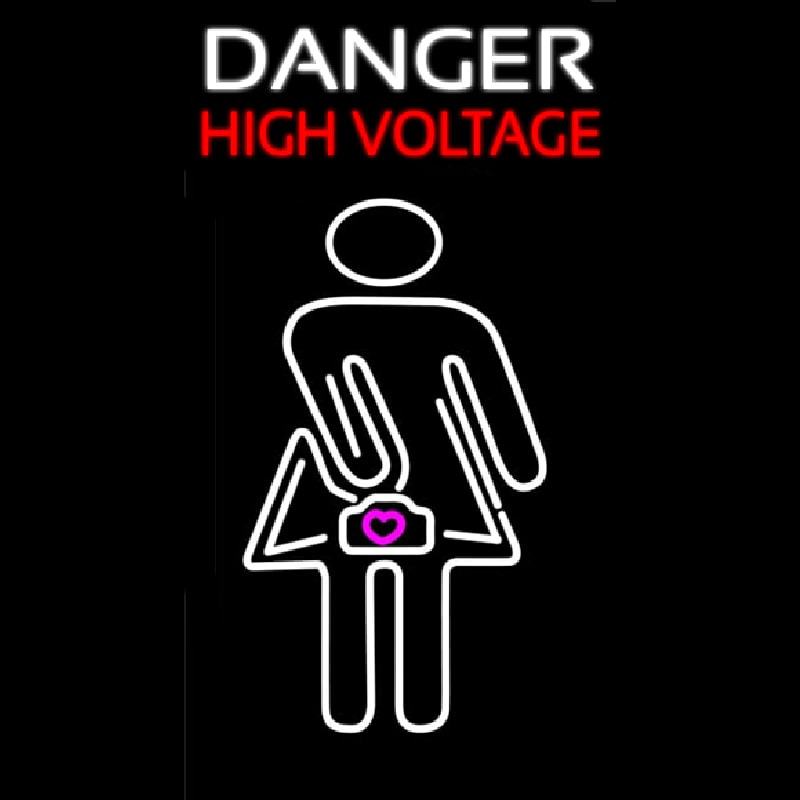 Danger High Voltage Neonreclame