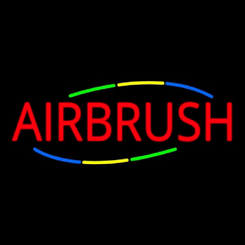 Deco Style Multi Colored Airbrush Neonreclame