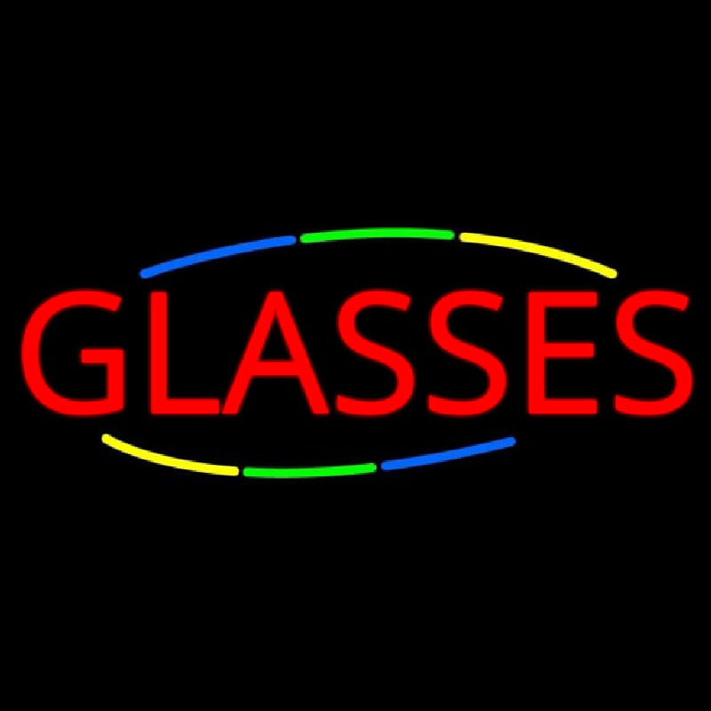 Deco Style Red Glasses Neonreclame