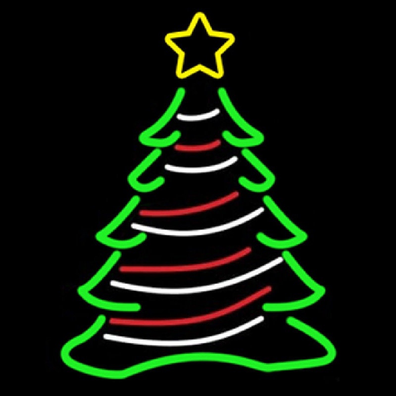 Decorative Christmas Tree Neonreclame