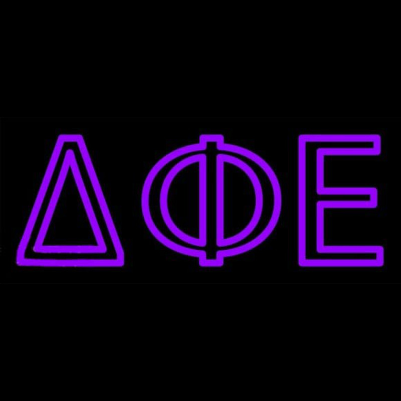 Delta Phi Epsilon Neonreclame