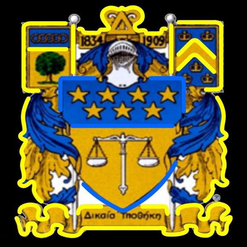 Delta Upsilon Chapters Logo Neonreclame