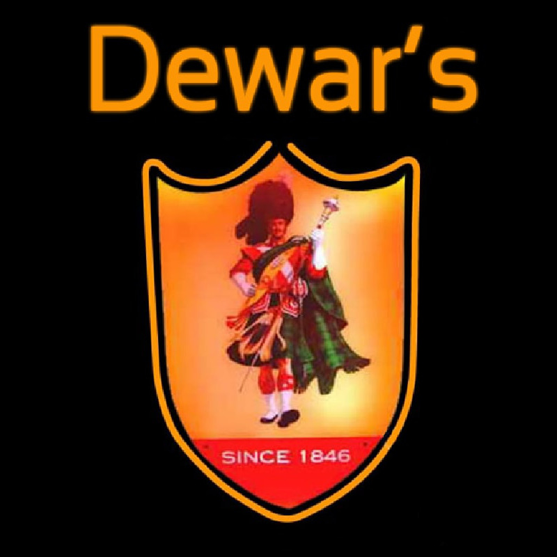 Dewars Scotchman Neonreclame