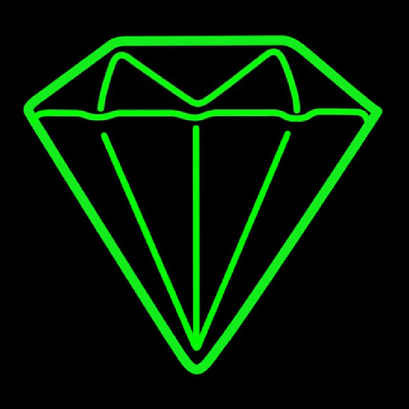 Diamond Green Logo Neonreclame