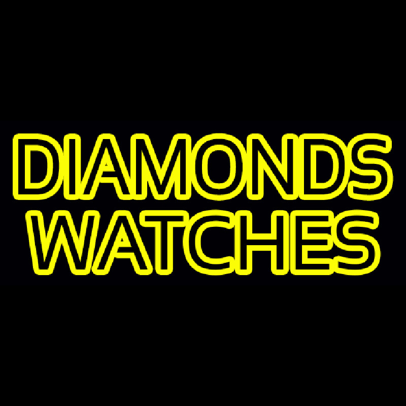 Diamonds Watches Neonreclame