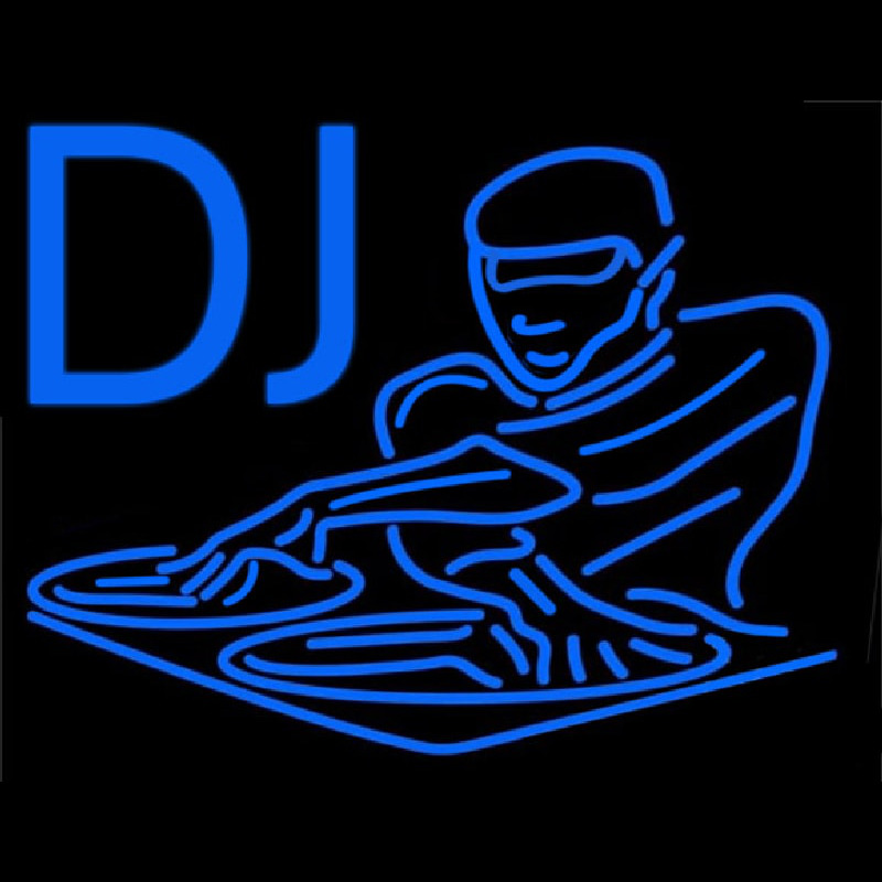 Dj Disc Jockey Disco Music 1 Neonreclame