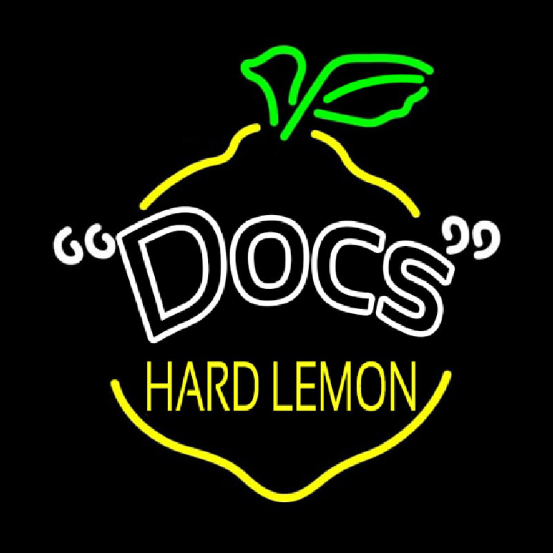 Docs Hard Lemon Neonreclame