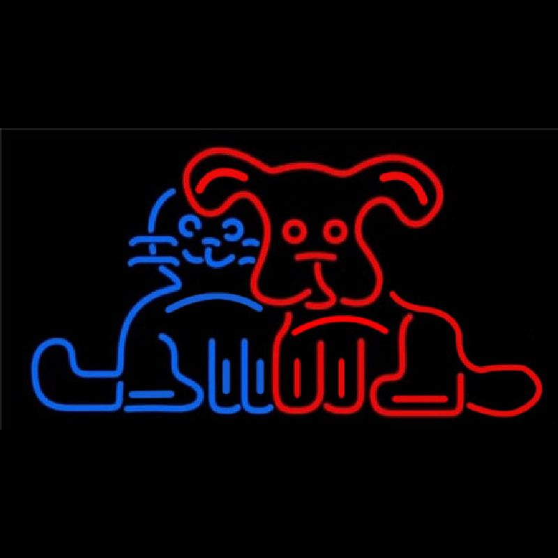 Dog Cat Logo Neonreclame