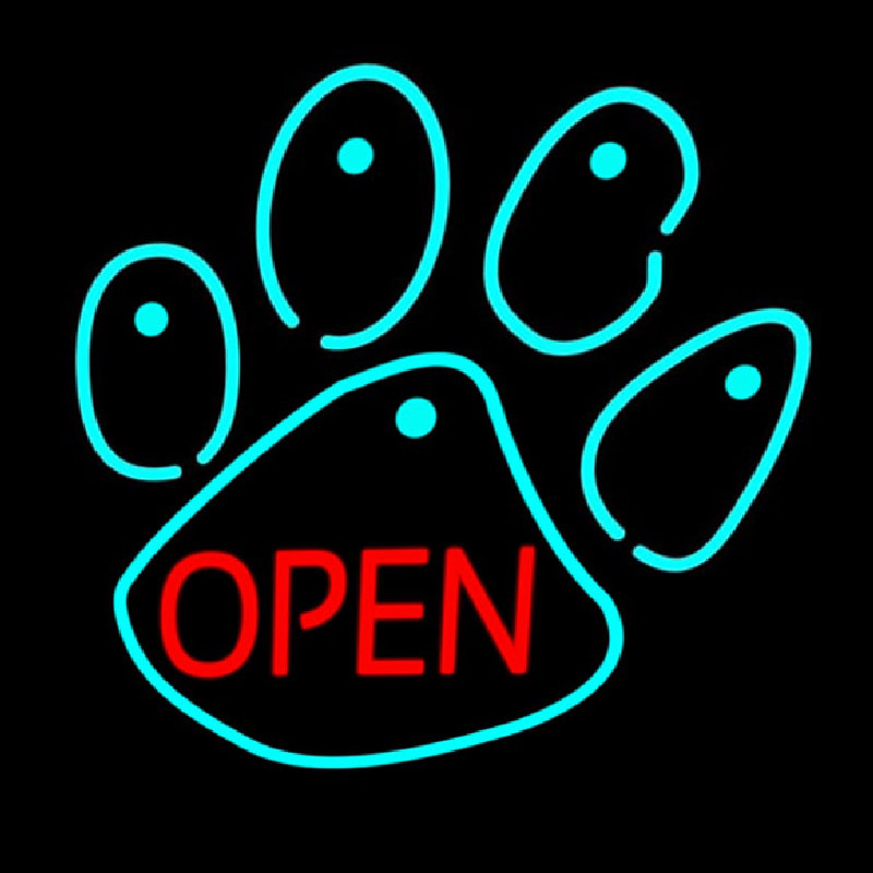 Dog Open Logo 4 Neonreclame