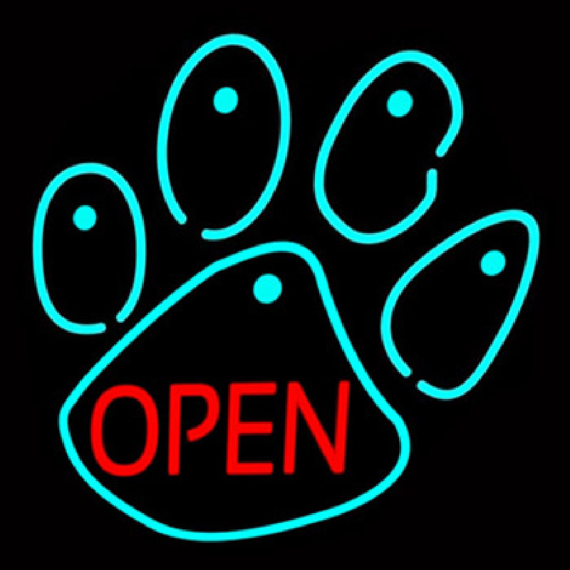 Dog Open Logo Neonreclame