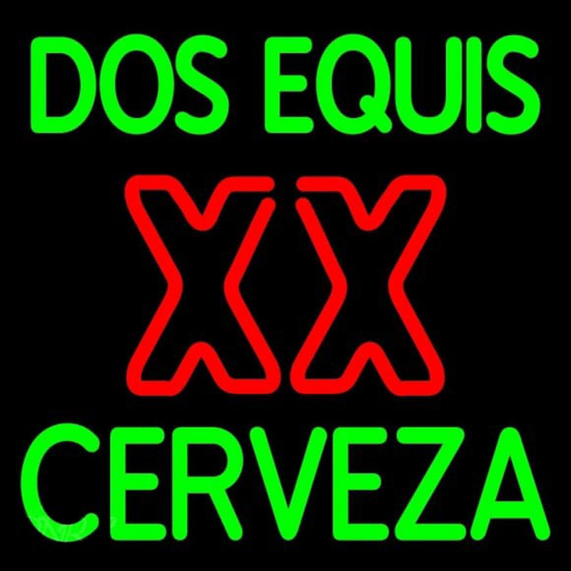 Dos Equis X  Cerveza Beer Sign Neonreclame