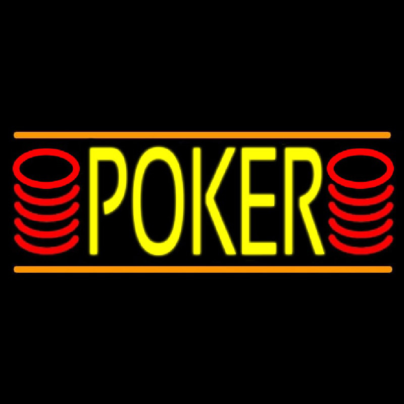 Double Storke Poker 6 Neonreclame