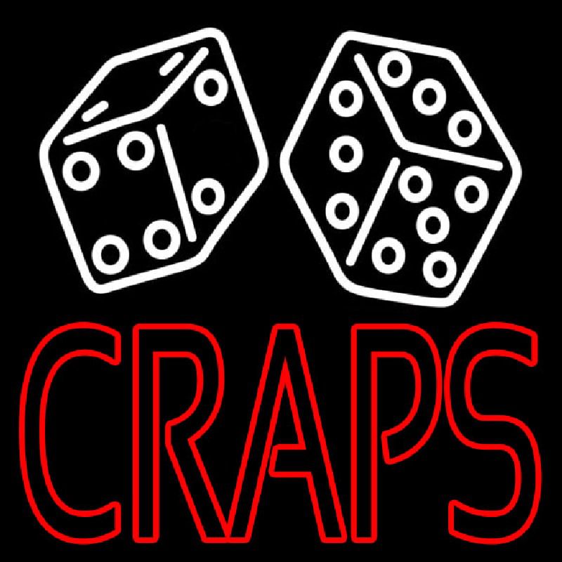 Double Stroke Craps With Dise 2 Neonreclame