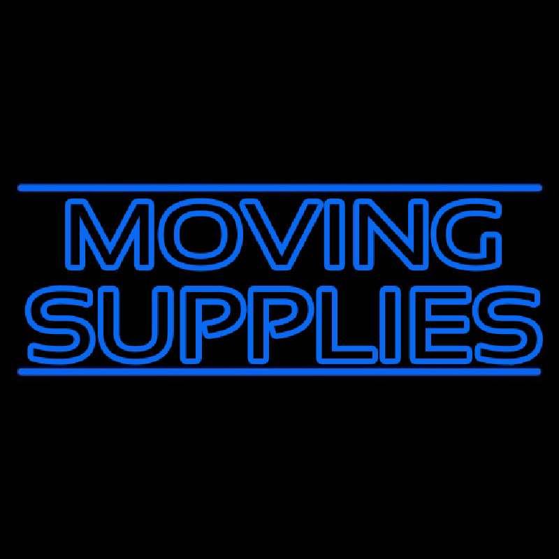 Double Stroke Moving Supplies Neonreclame