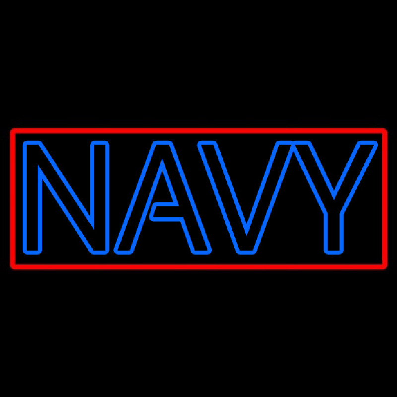 Double Stroke Navy Neonreclame