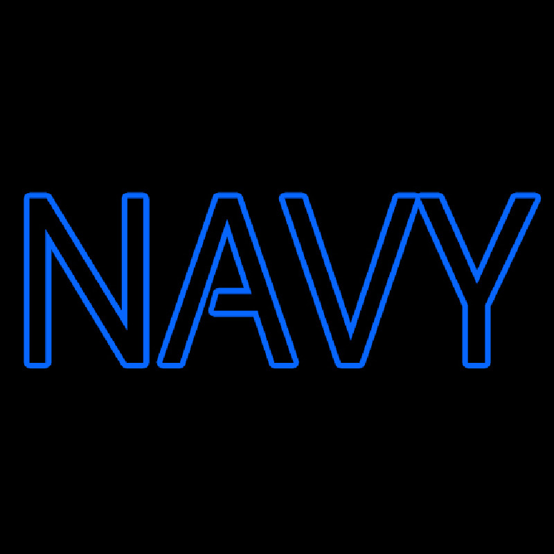 Double Stroke Navy Neonreclame