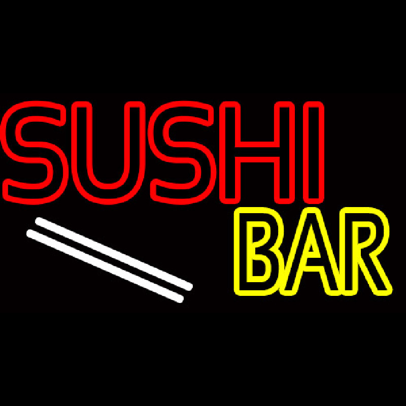 Double Stroke Sushi Bar  Neonreclame