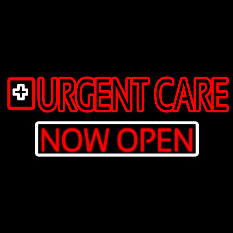 Double Stroke Urgent Care Now Open Neonreclame