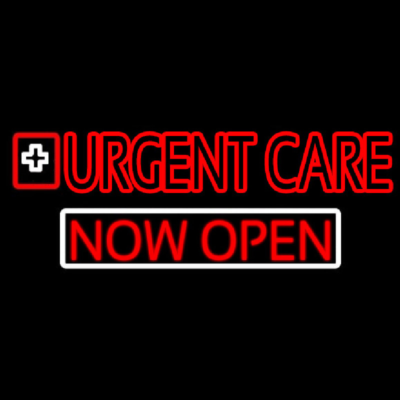 Double Stroke Urgent Care Now Open Neonreclame