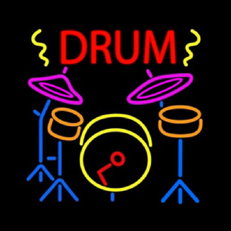 Drum Set  Neonreclame