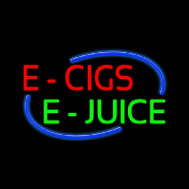 E Cigs E Juice Neonreclame