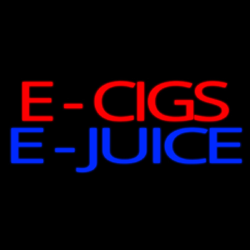 E Cigs E Juice Neonreclame