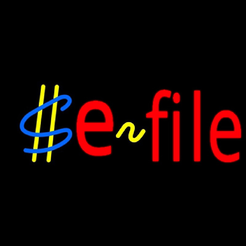 E File Neonreclame