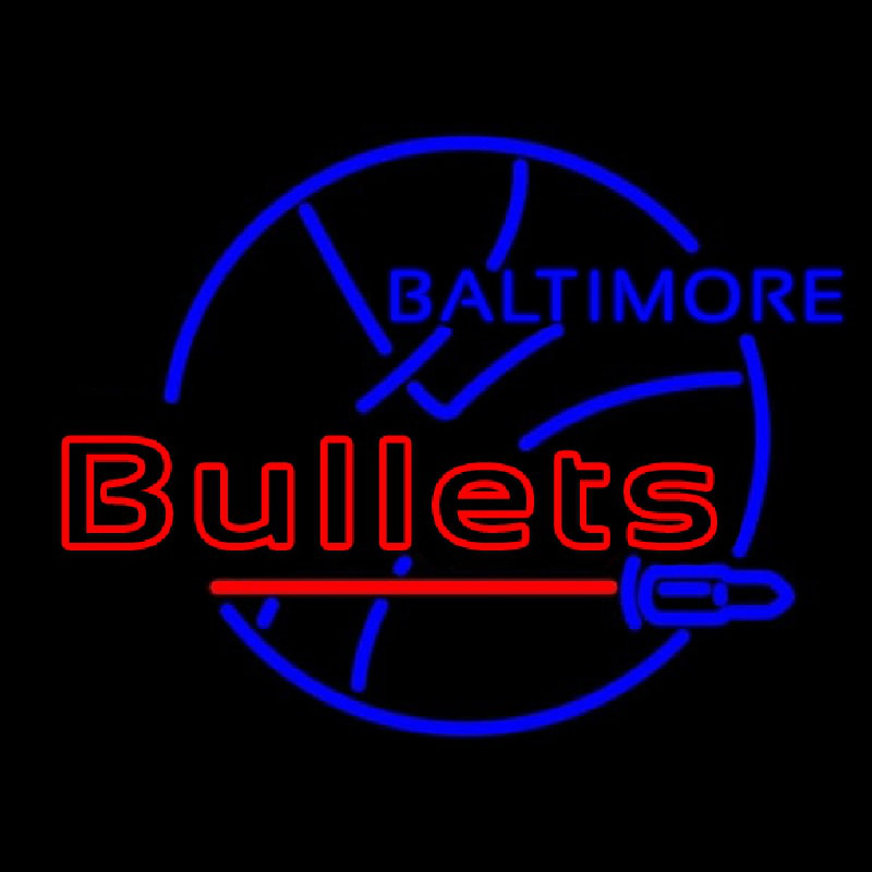 Early Baltimore Bullets Logo Neonreclame