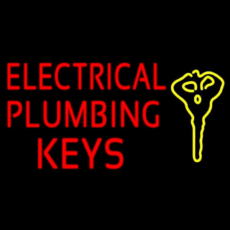 Electrical Plumbing Keys Neonreclame