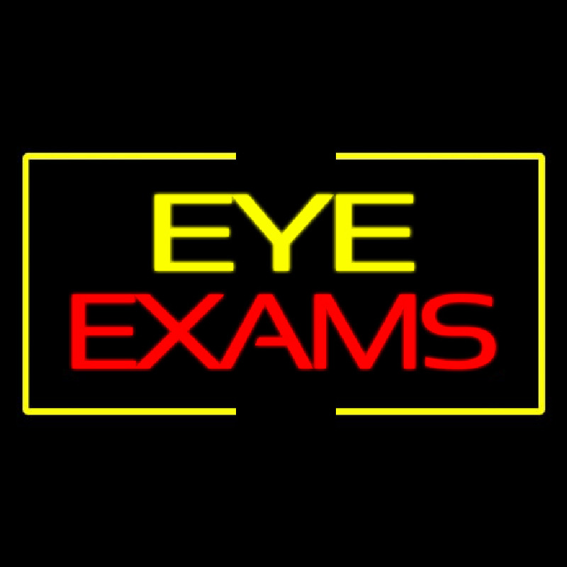 Eye E am With Yellow Border Neonreclame