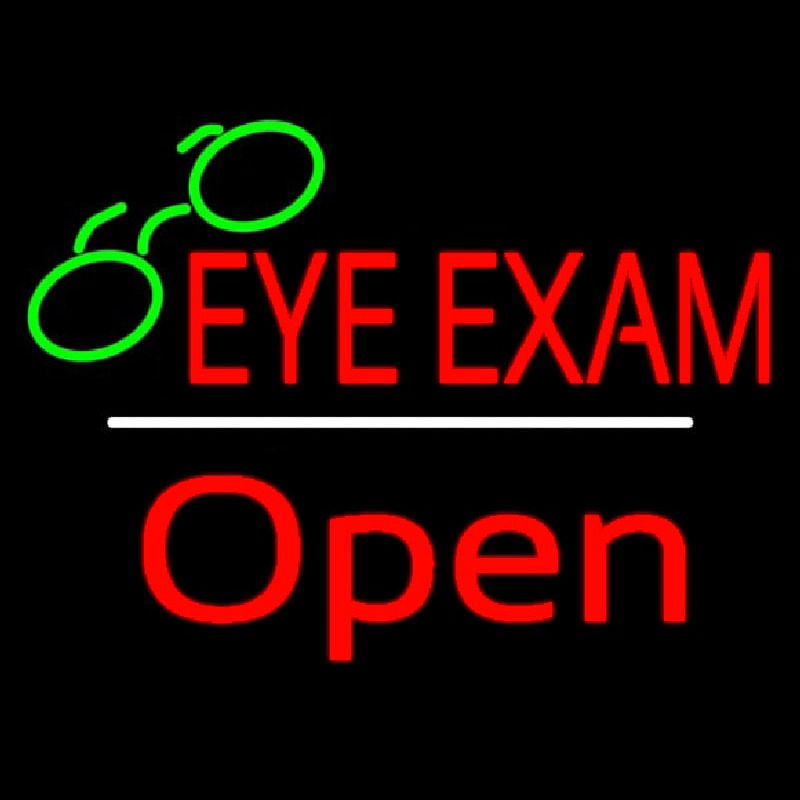 Eye E ams Open White Line Neonreclame