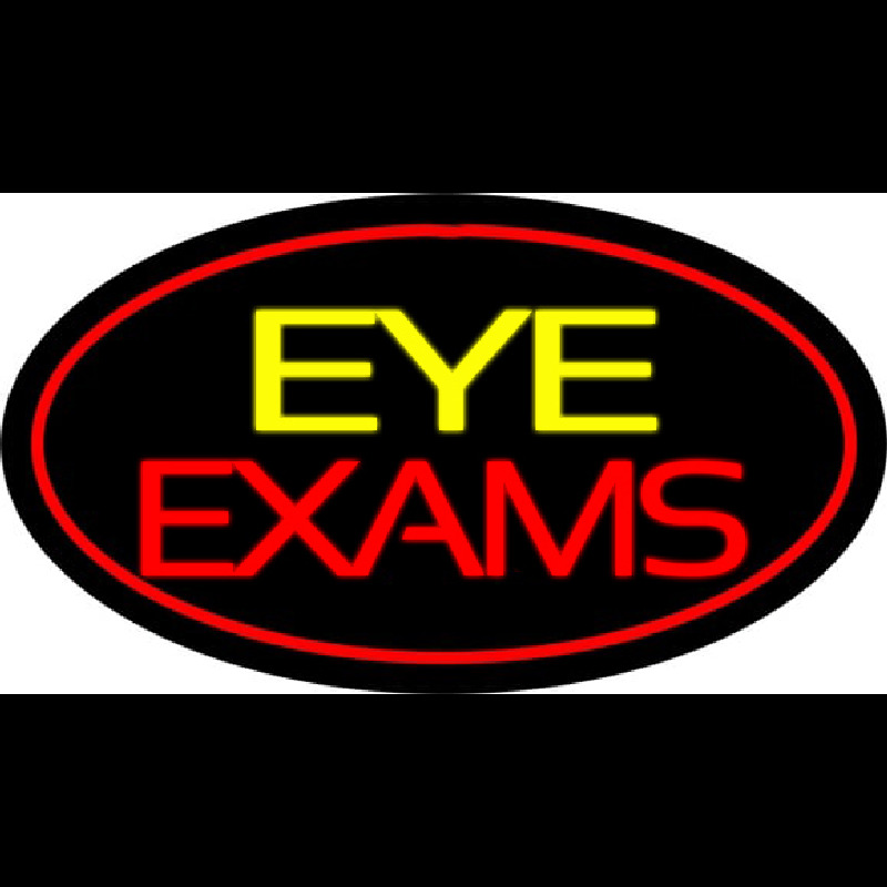 Eye E ams Oval Red Neonreclame