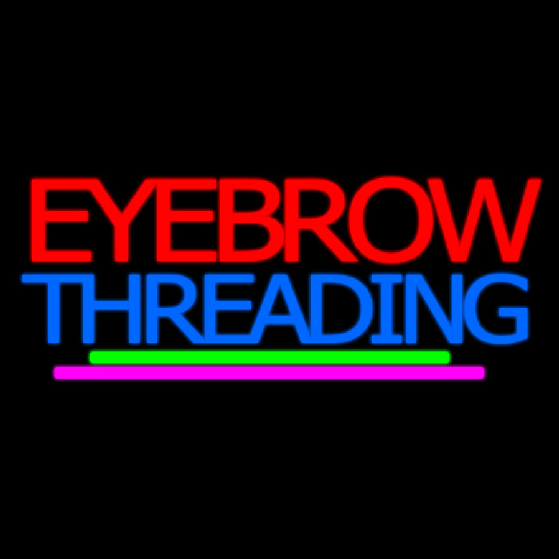 Eyebrow Threading Neonreclame